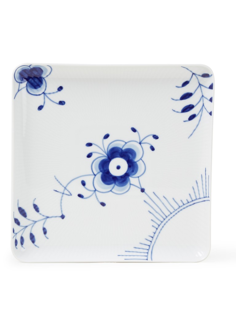 Royal Copenhagen - Blue Flute Mega onbtijtbord 20 x 20 cm - Royalblauw