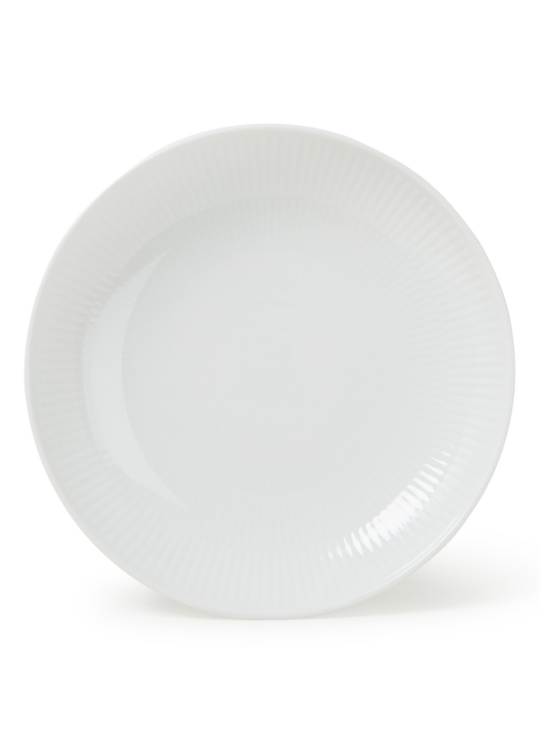 Royal Copenhagen - White Fluted Modern ontbijtbord 20 cm - Gebroken wit