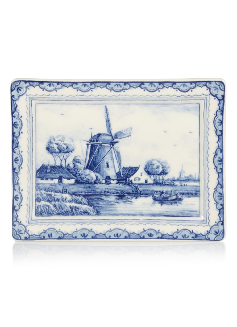 Royal Delft - Molen bord 15 cm - Blauw