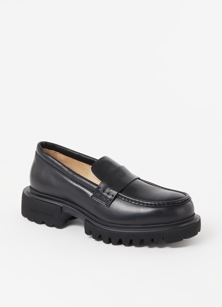 Royal RepubliQ Protect loafer van leer • Zwart • de Bijenkorf