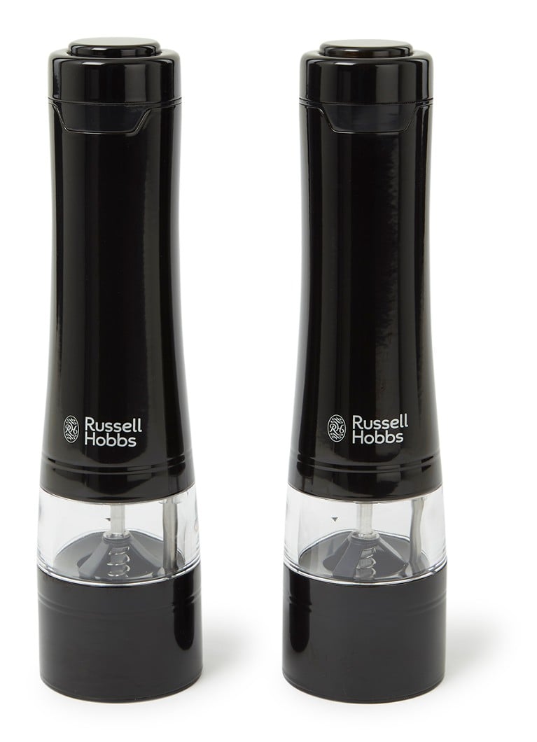 Russell Hobbs - Elektrische peper- en zoutmolen 21 cm 2-delig - Zwart
