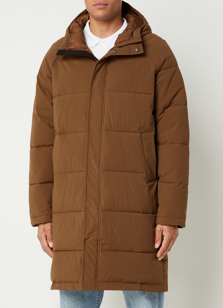 RVLT Revolution Puffer jas met capuchon • Bruin • de Bijenkorf