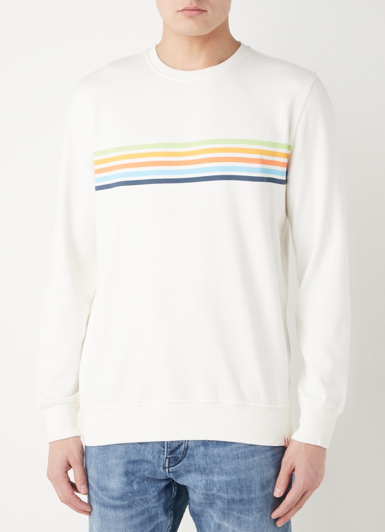 RVLT Revolution - Sweater met streepprint - Gebroken wit