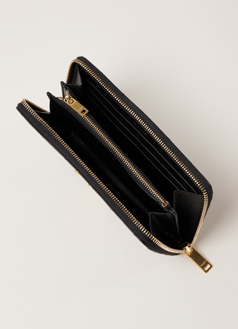 George Bernard telefoon delicaat Saint Laurent Cassandre portemonnee van quilted kalfsleer • Zwart • de  Bijenkorf