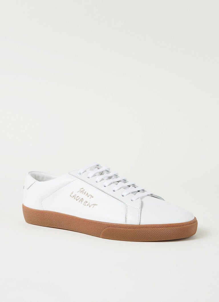 Saint Laurent Court Classic SL/06 sneaker van kalfsleer ⢠Wit ⢠de Bijenkorf