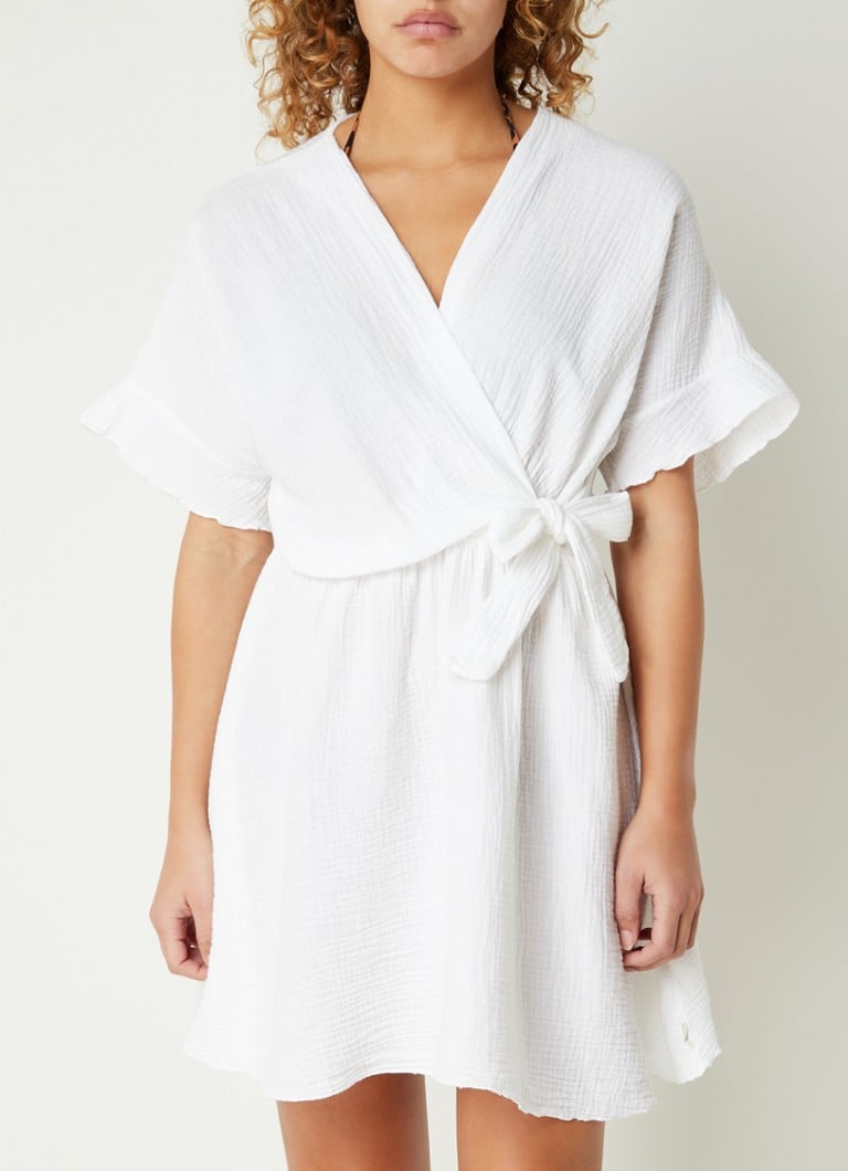 New 4 Colors Cotton Long Beach Dress Bikini Coverups For Women Pareo De Plage Swimsuit Cover Up Beach Sarongs Swimwear Kaftan