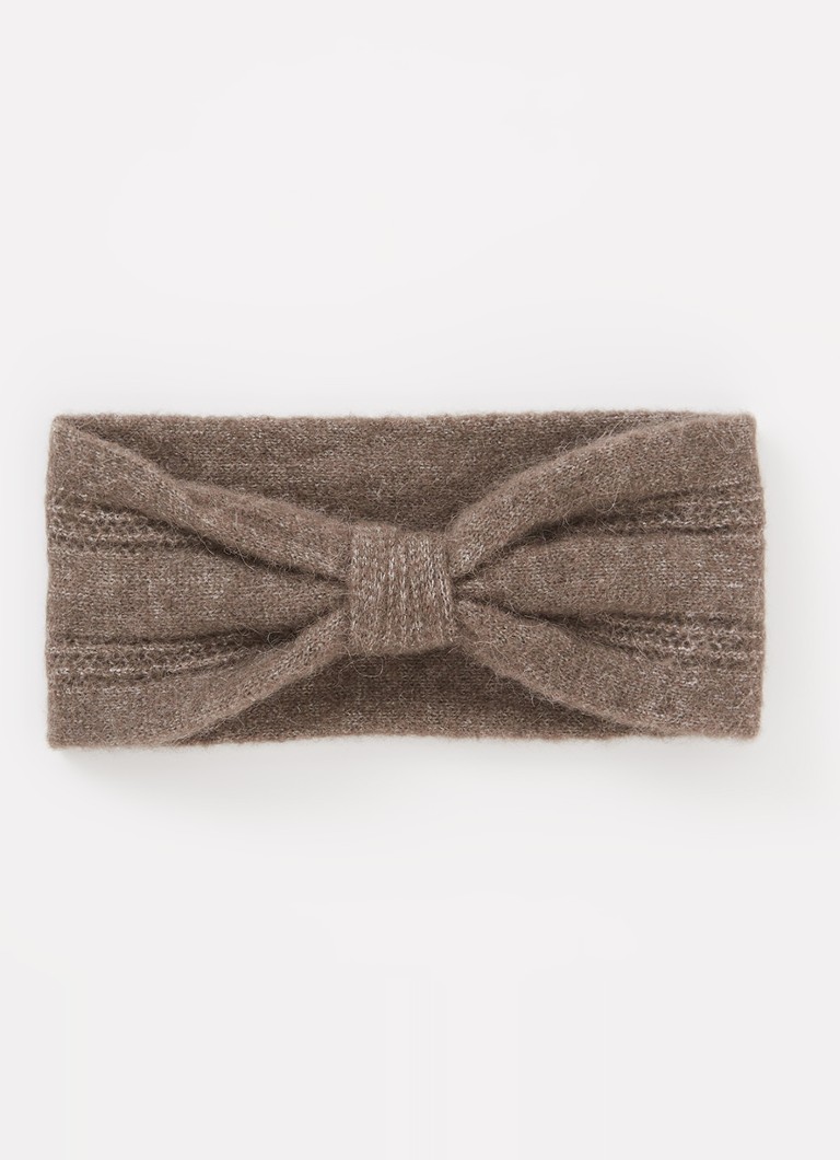 SAMSØE SAMSØE - Nor fijngebreide hoofdband in alpaca wolblend - Bruin