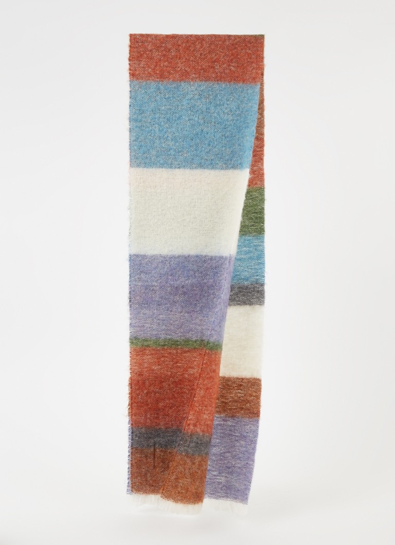 SAMSØE SAMSØE Velma sjaal wolblend 220 x 30 cm • Blauw • de Bijenkorf