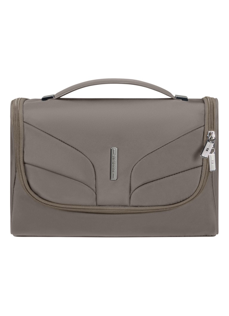 Samsonite - Attrix toilettas met logo - Taupe