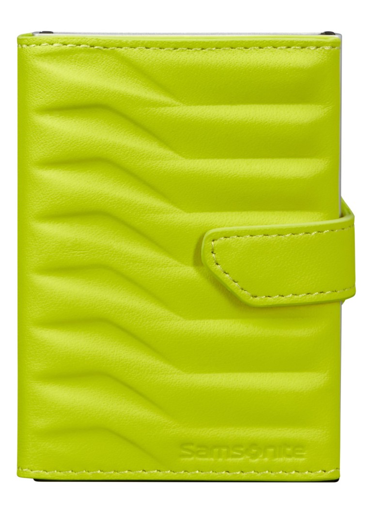 Samsonite - Proxis pasjeshouder van leer - Lime