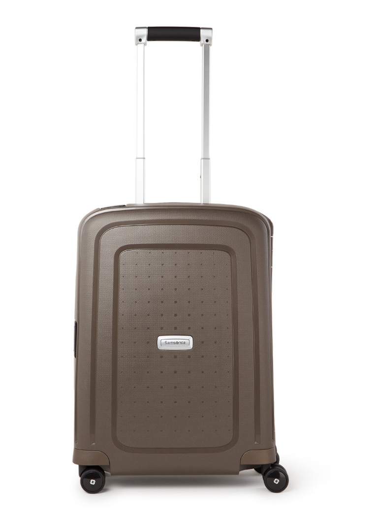 Samsonite S'cure DLX5 spinner 55 cm • Bruin • de Bijenkorf