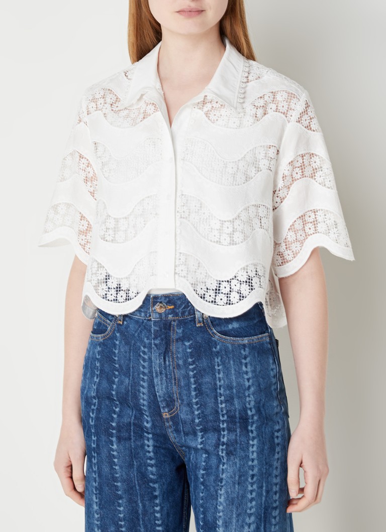 Blouse Tunique Sandro En Soie - Taille 1 (36) - Multicolore - Occasion Très Bon état