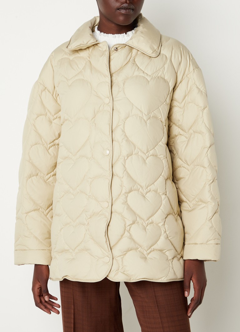 Sandro Gewatteerde jas quilt en Khaki • de Bijenkorf