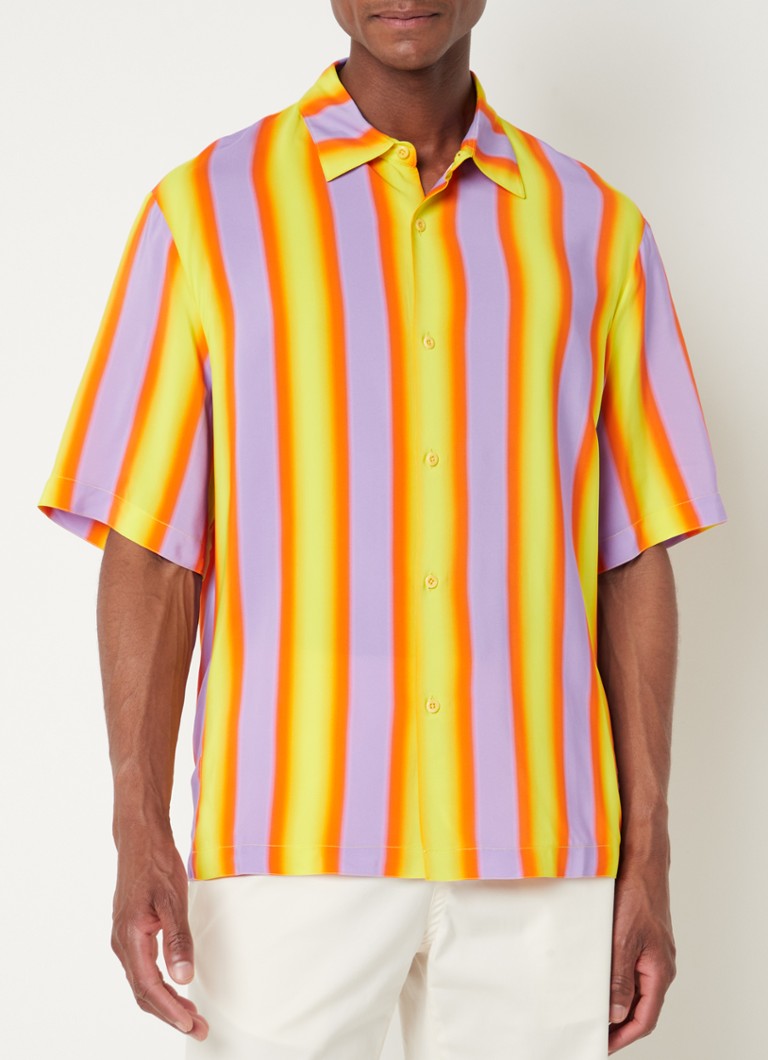Sandro - Regular fit overhemd met streepprint  - Paars