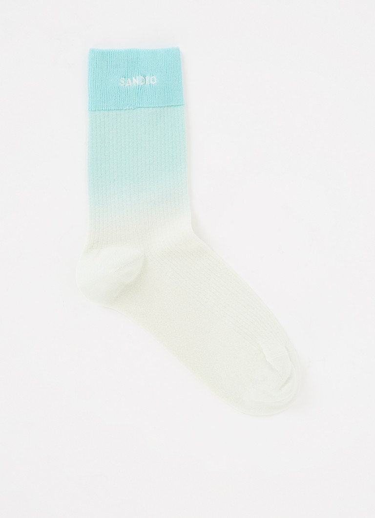 Sandro - Sokken met tie-dye dessin - Lichtblauw