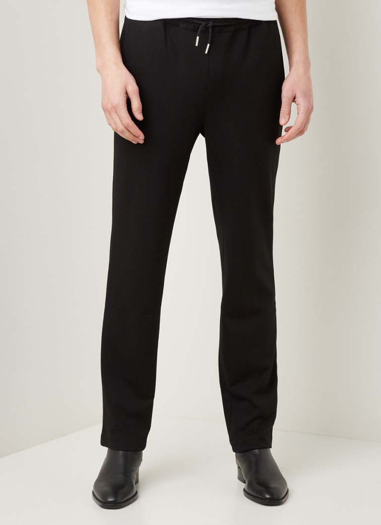Sandro - Straight fit pantalon met steekzakken - Zwart