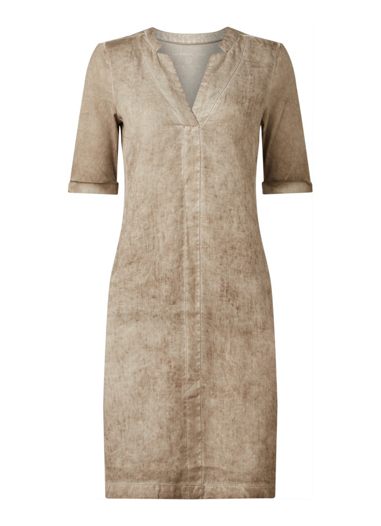 bijenkorf linnen jurk