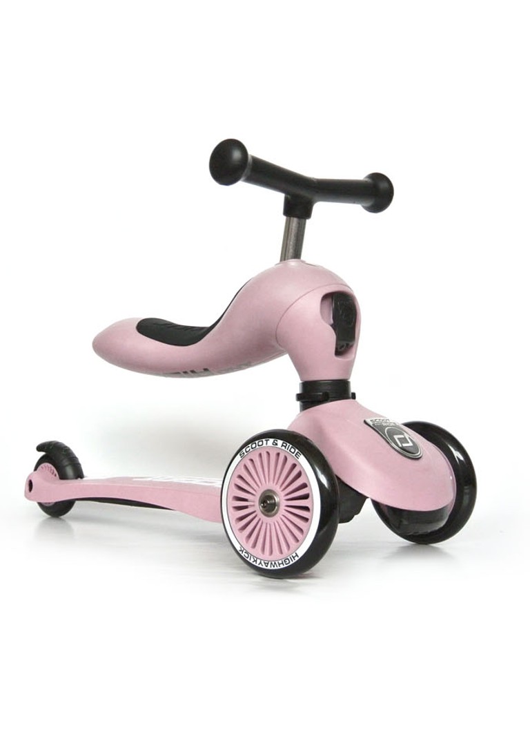 Scoot&Ride - Highwaykick 1 loopfiets en step - Roze