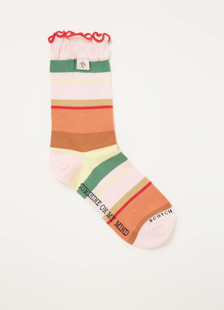 compact Supermarkt Dronken worden Scotch & Soda Intarsia sokken met print • Multicolor • de Bijenkorf