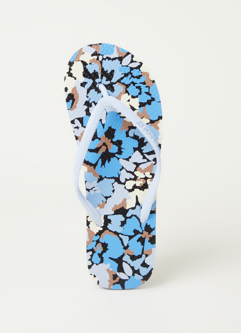 Seafolly - Thrift Shop slipper met print - Turquoise