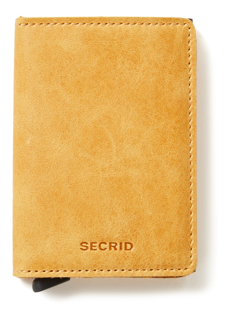 Secrid - Slimwallet Wallet pasjeshouder van leer  - Geel