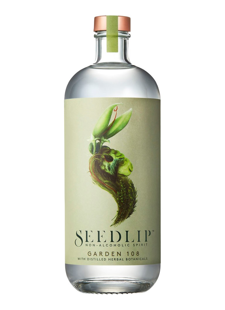 Seedlip - Garden 108 gin alcoholvrij 700 ml - Transparant
