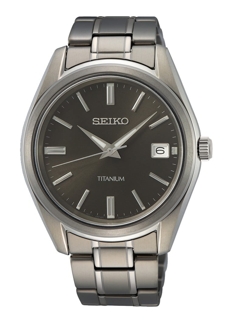 Seiko - New Link horloge SUR375P1 - Zilver