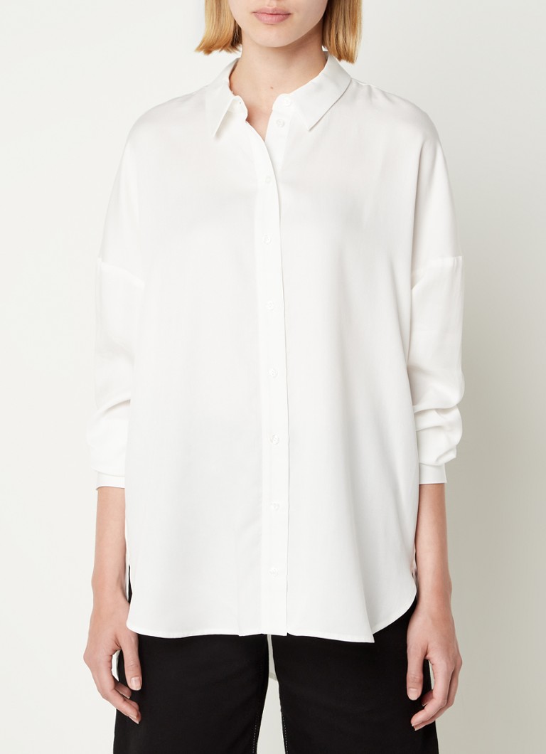 Selected Femme - Sanni blouse van lyocell  - Wit