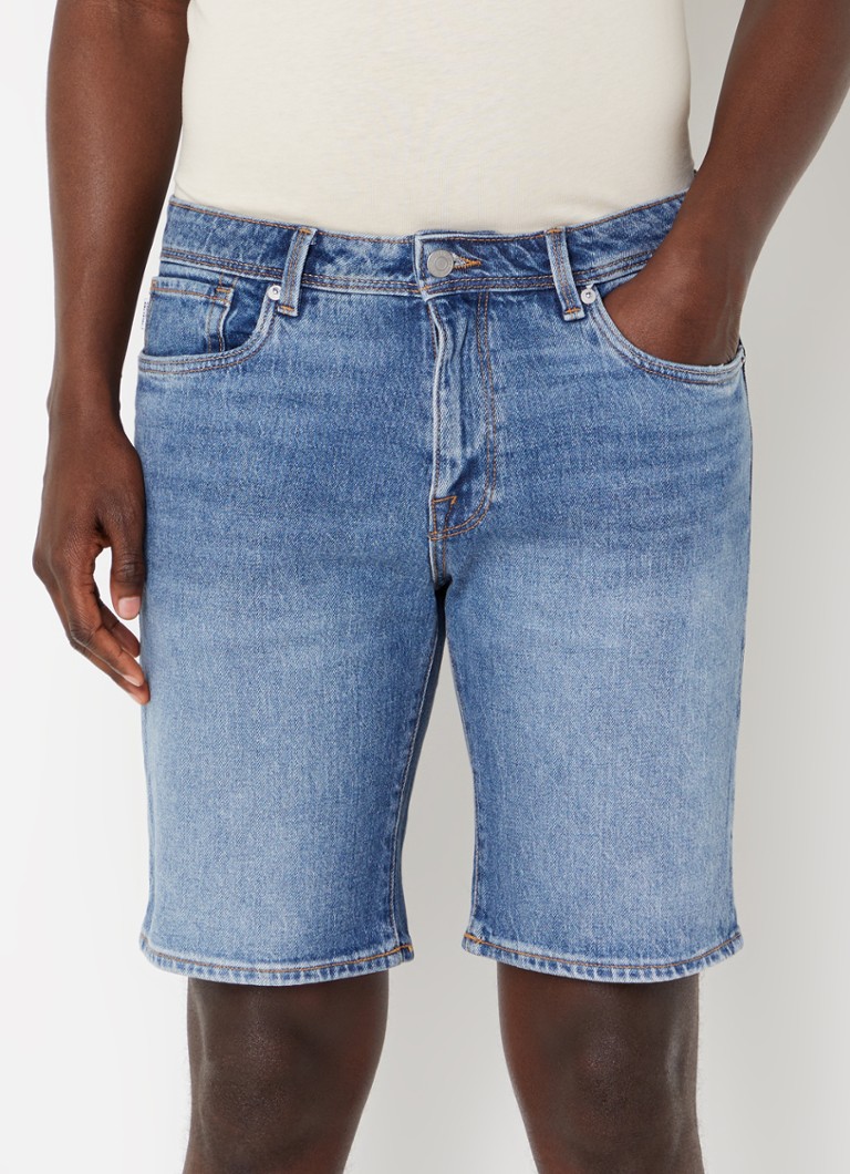 FEOYA Hotpants Denim-shorts voor dames, hoge taille, zomer, korte broek, gescheurde slim fit denim jeans shorts, 02, zwart., XXL