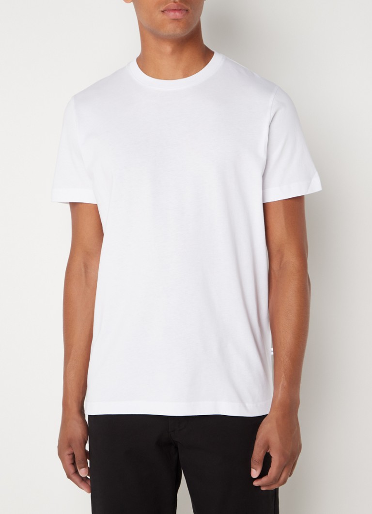 Selected Homme - Norman T-shirt van biologisch katoen  - Wit