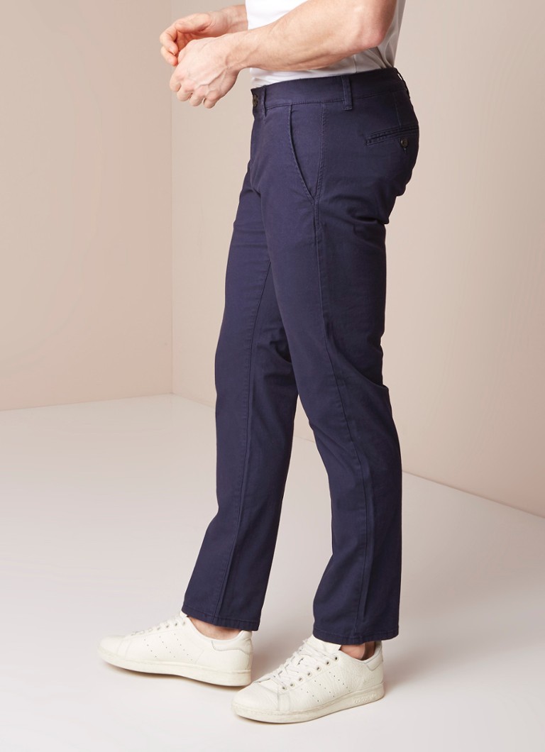 Selected Homme - Selected Homme Three Paris chino regular fit - Donkerblauw