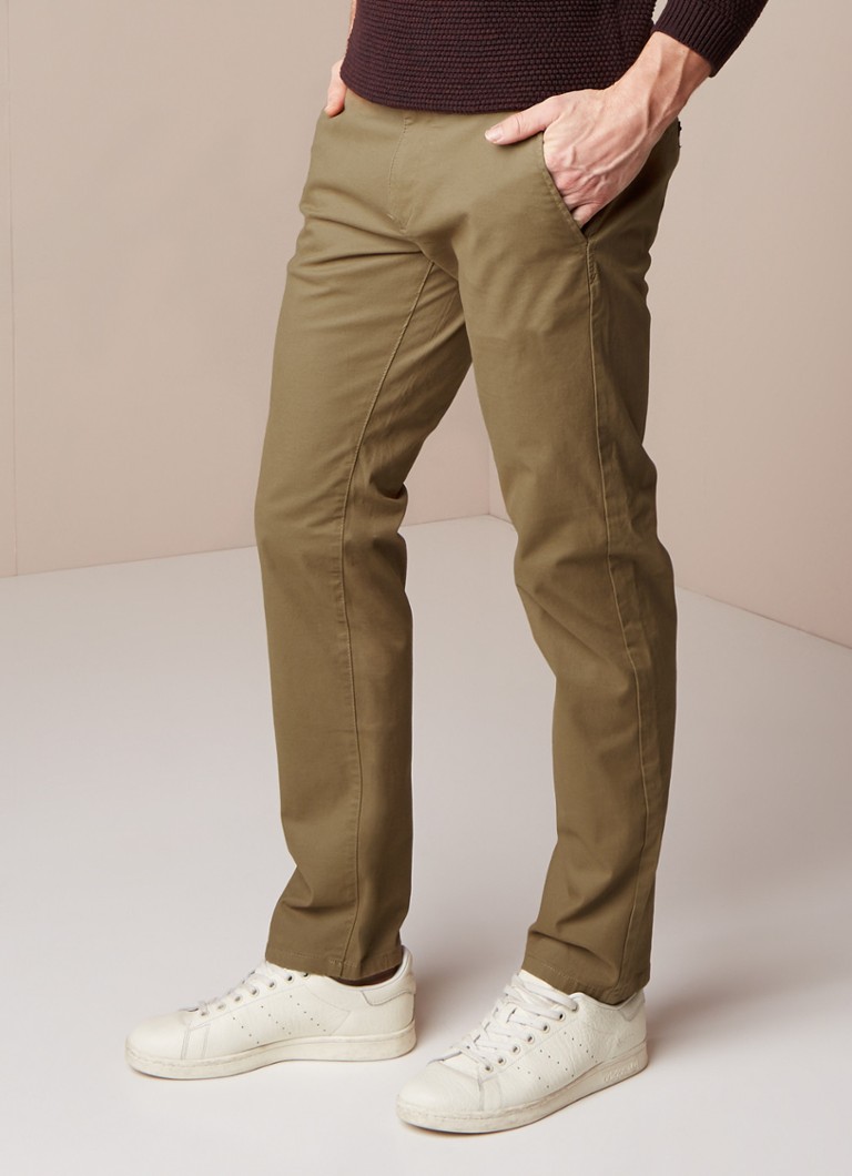 Selected Homme - Selected Homme Three Paris regular fit chino met stretch - Camel