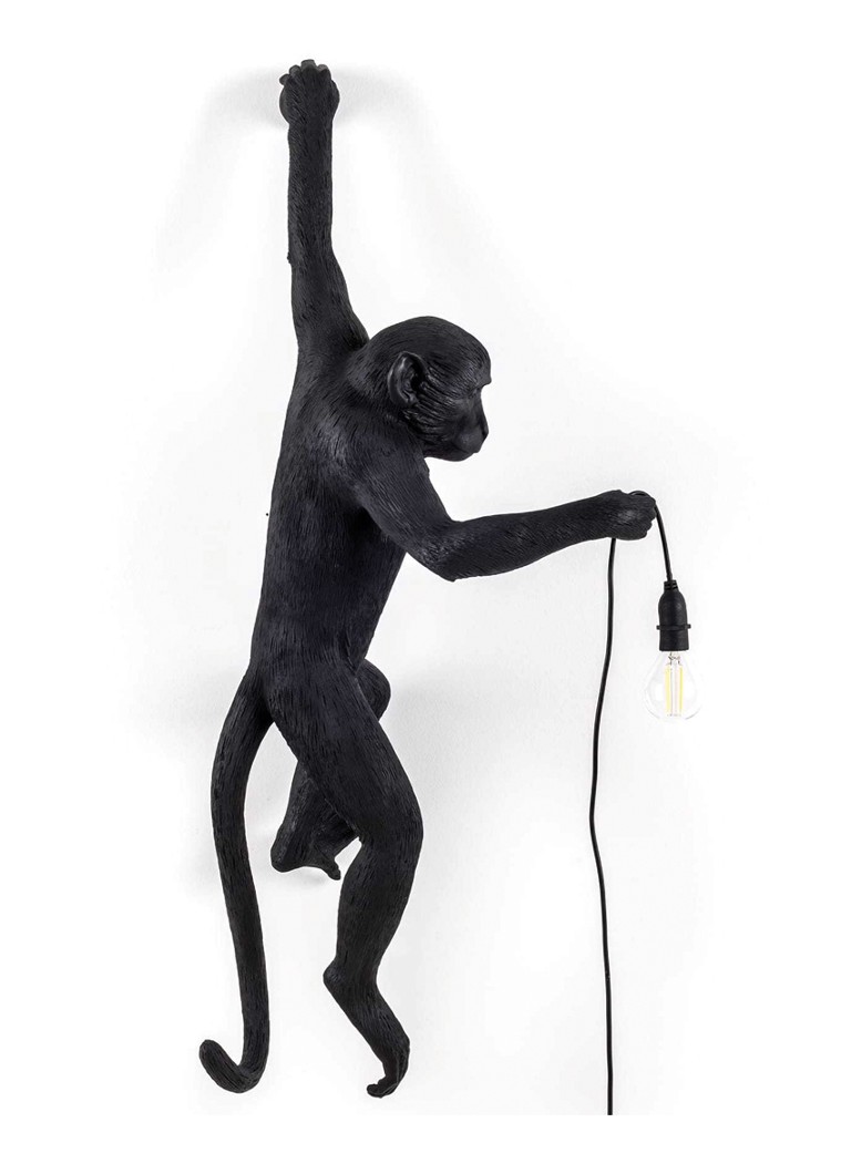 Seletti - Monkey Hanging links wandlamp buiten 37 x 20 x 75 cm - Zwart