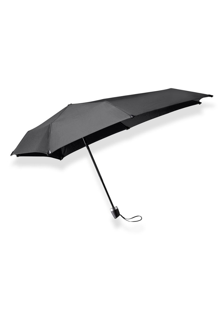 Senz - Mini aerodynamische opvouwbare stormparaplu  - Zwart