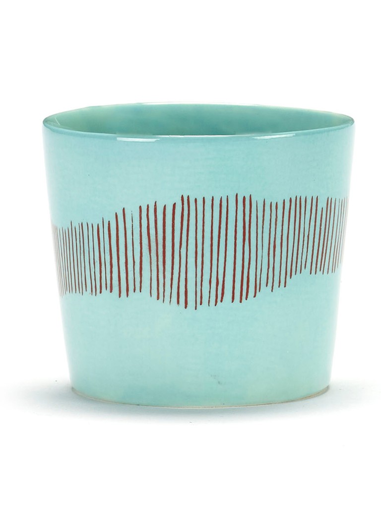 Serax - FEAST Azure Swirl-Stripes espressokopje 15 cl - Turquoise