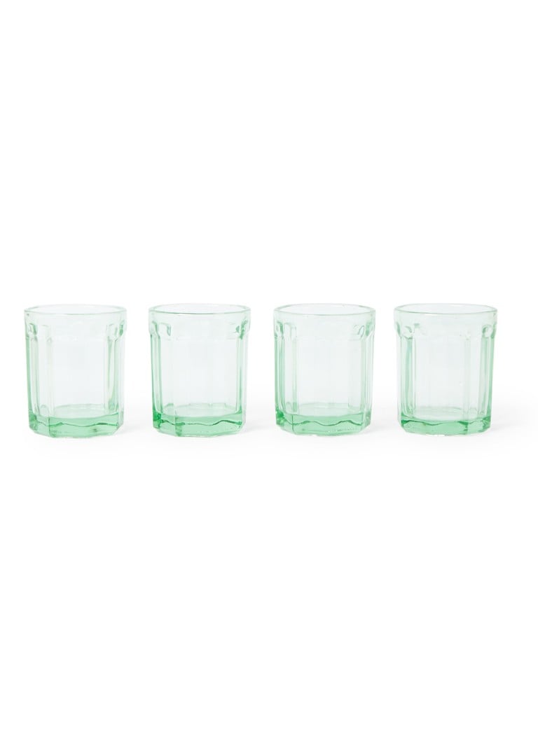 Serax - Paola Navone drinkglas 22 cl set van 4 - Groen