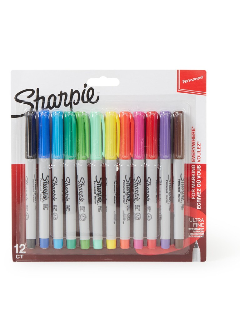 Sharpie - Permanente markeerstiften met extra fijne punt set van 30  - Multicolor