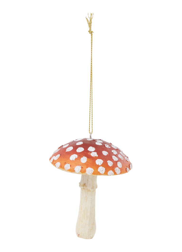 Shishi - Fly Mushroom kersthanger 9 cm - Oranje