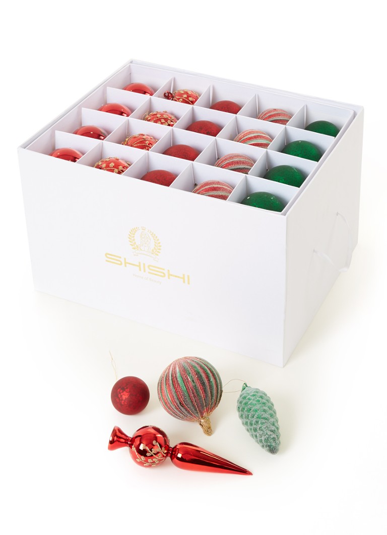 Shishi - Ornaments box 54-delig  - Multicolor
