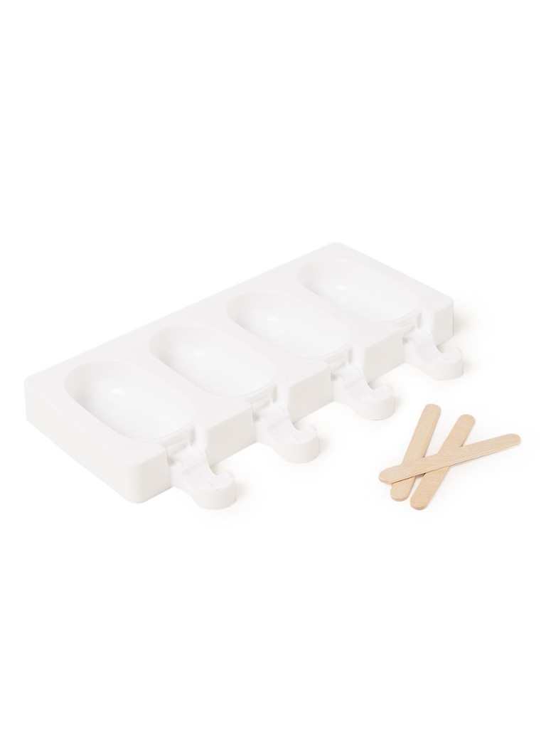Silikomart - Mini Classic vorm voor ijs 4 stuks  - Wit
