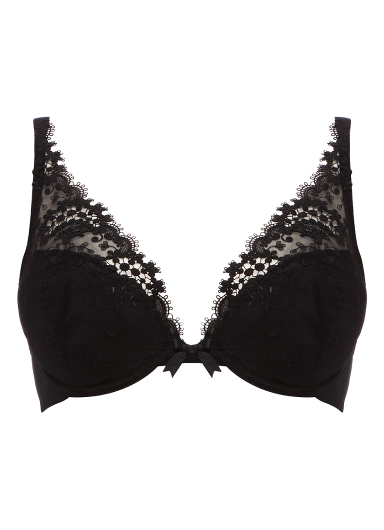 Simone Pérèle Wish push-up bh met kant • Zwart • de Bijenkorf