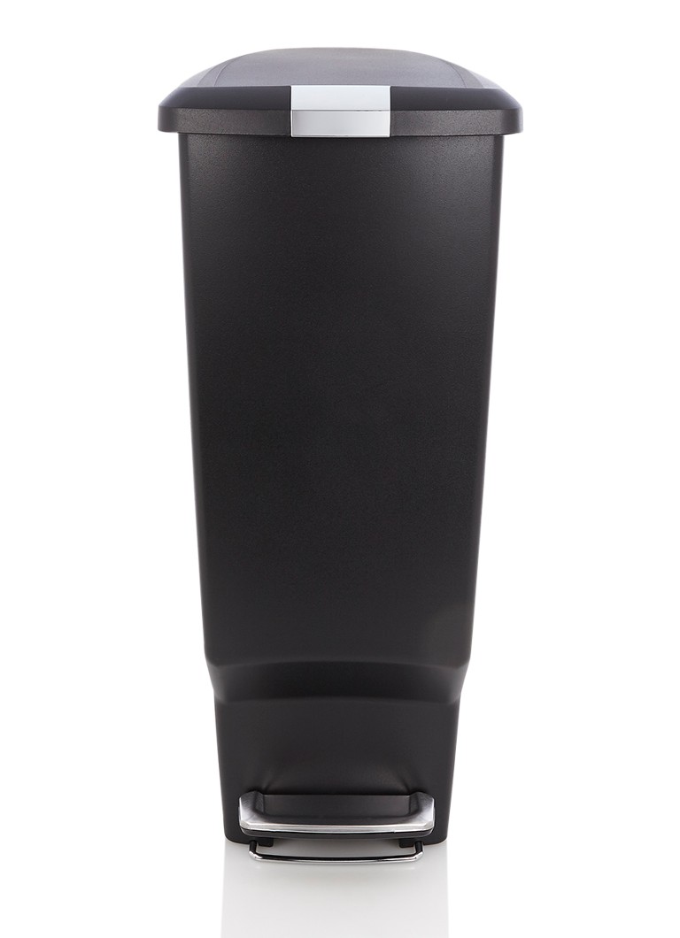 Simplehuman Slim pedaalemmer 40 liter • Zwart • de Bijenkorf