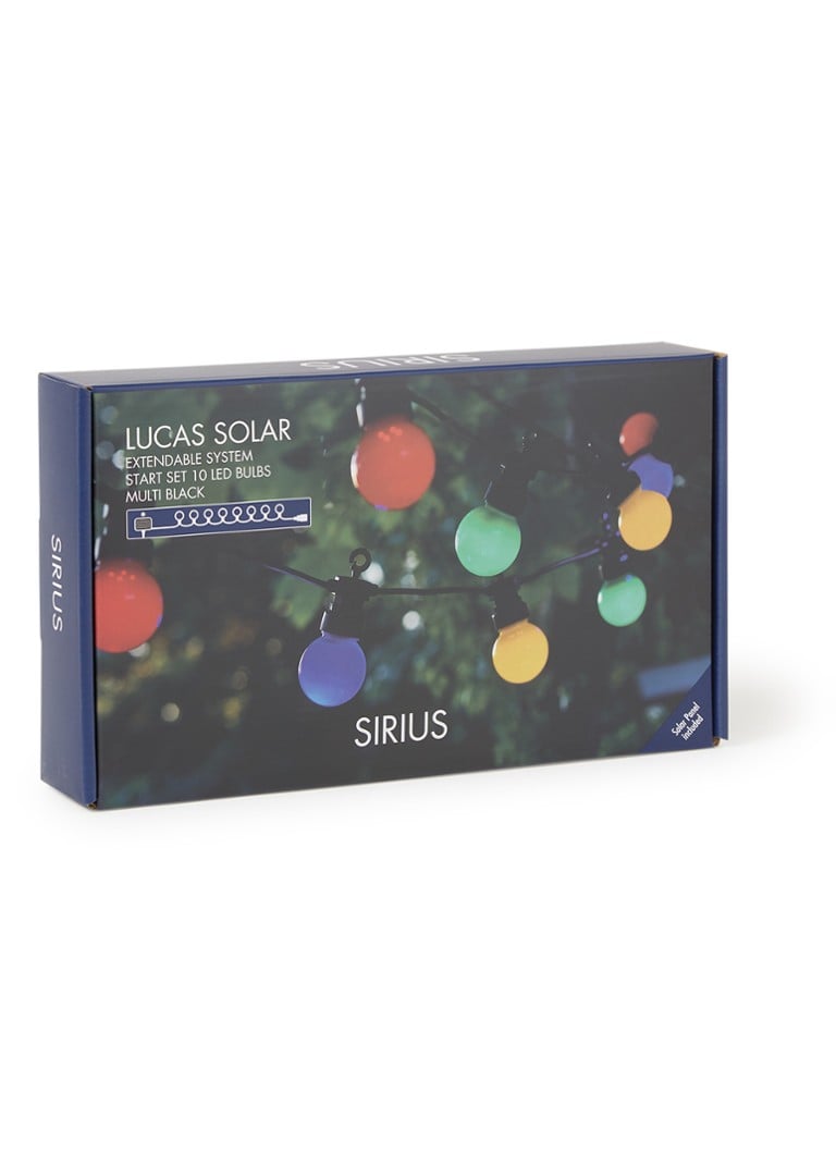 Sirius - Sirius Lucas Solar Multi lichtsnoer startset 3 meter - Multicolor