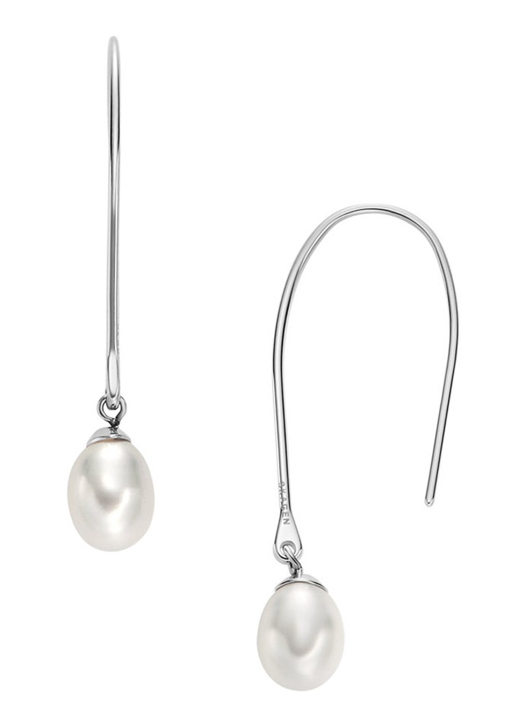 Skagen Collana da donna Agnethe Pearl Silver Acciaio Inossidabile SKJ1831040, Length: 400+50MM, Width: 12.5MM, Height: 17.6MM, Acciaio inossidabile, Nessuna pietra preziosa, Tono argento