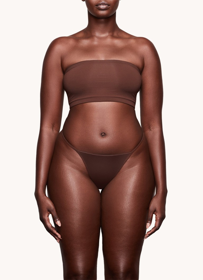 SKIMS - Fits Everybody strapless bh  - Donkerbruin