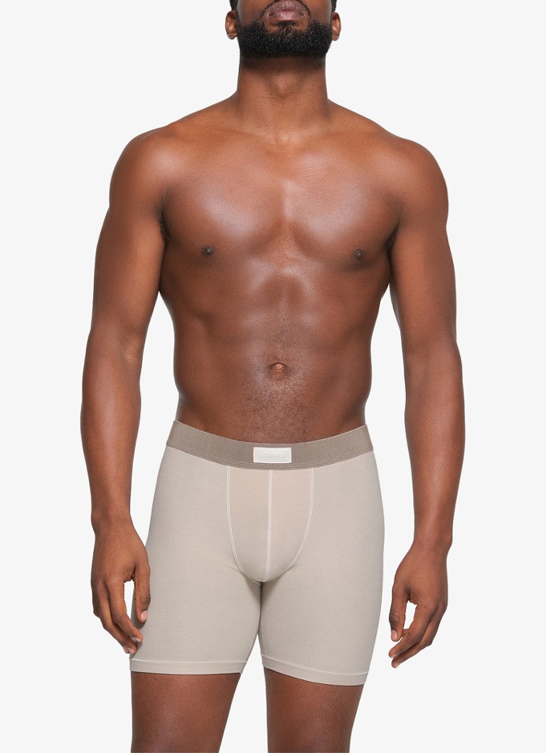 SKIMS - Skims Cotton 5" boxershorts in 3-pack - Taupe