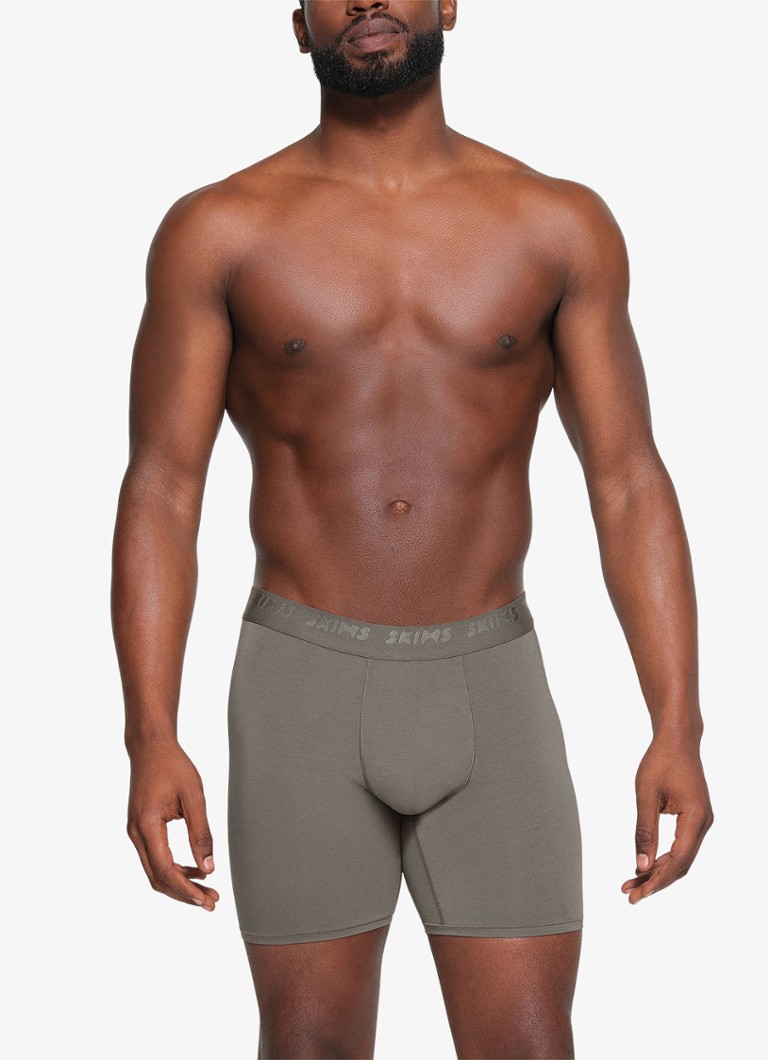 SKIMS - Skims Stretch 5" boxershorts met logoband in 3-pack - Grijs