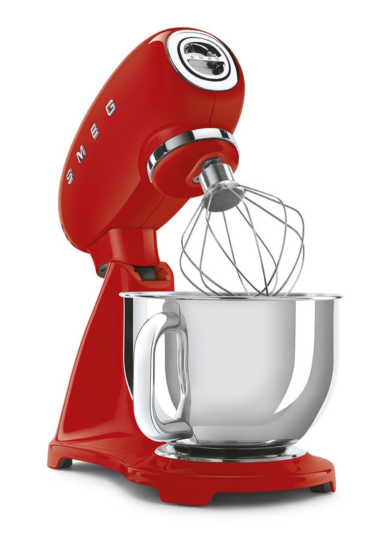 Tegenslag Trappenhuis Bende Smeg 50's Style mixer-keukenrobot 4,8 liter SMF03RDEU • Rood • de Bijenkorf