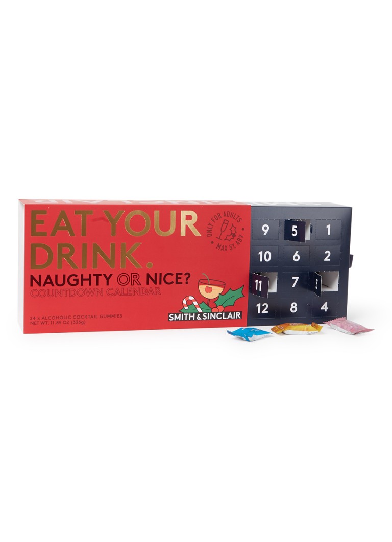 Smith & Sinclair - Eat Your Drink: Naughty or Nice Alcoholic Gummies adventskalender 24 stuks - null