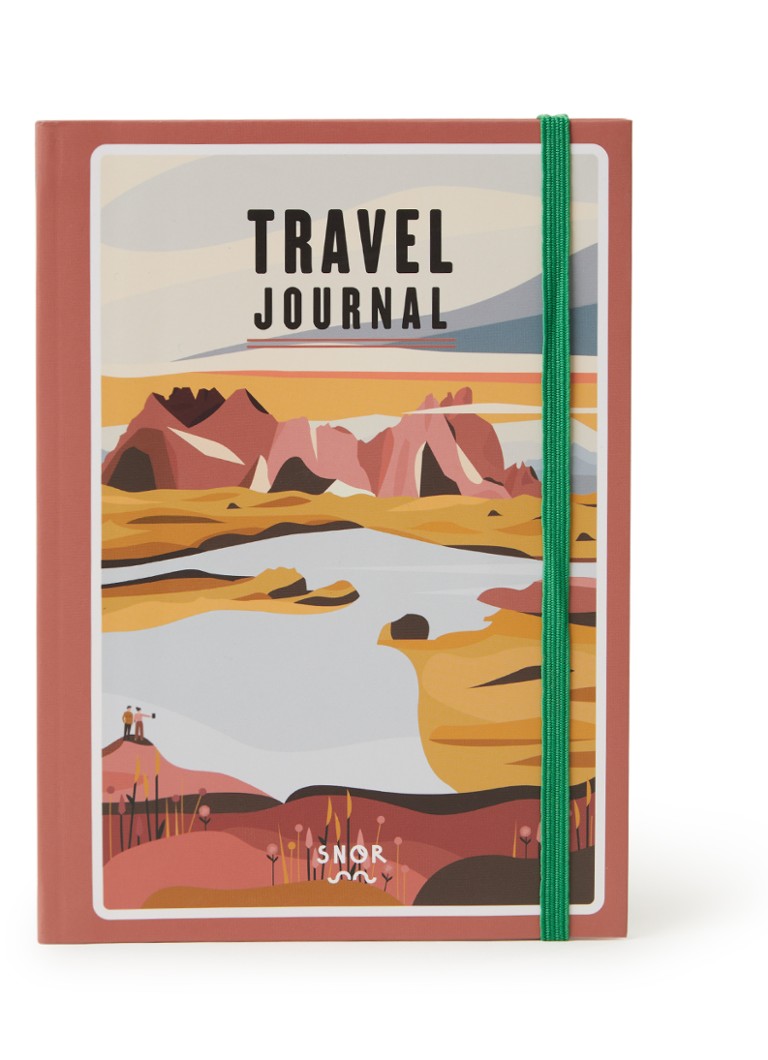 Snor - Travel Journal gelinieerd notitieboek - Roodbruin